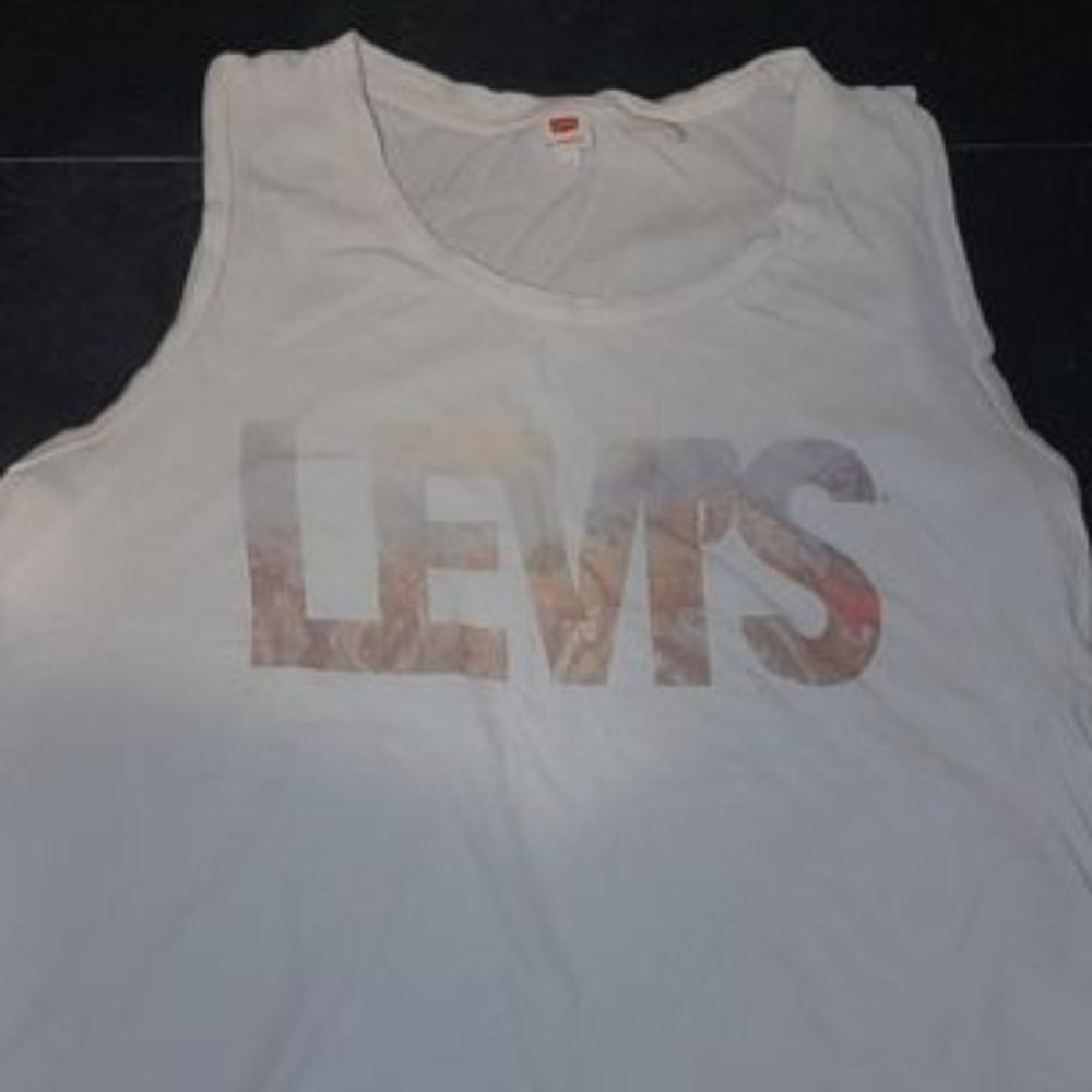 Levi's White Muscle Tee